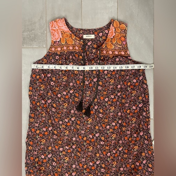 SPELL Love Jetty Sleeveless Tunic Mini Dress Balmy Nights Size Small - Picture 11 of 11